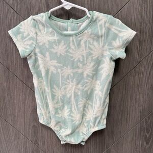 Grayson Mini Palm Tree Print Baby Onesie
